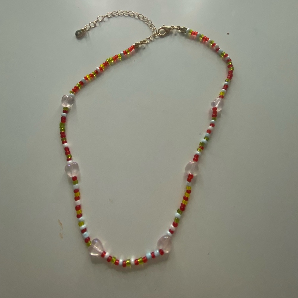 Wallflower beaded necklace